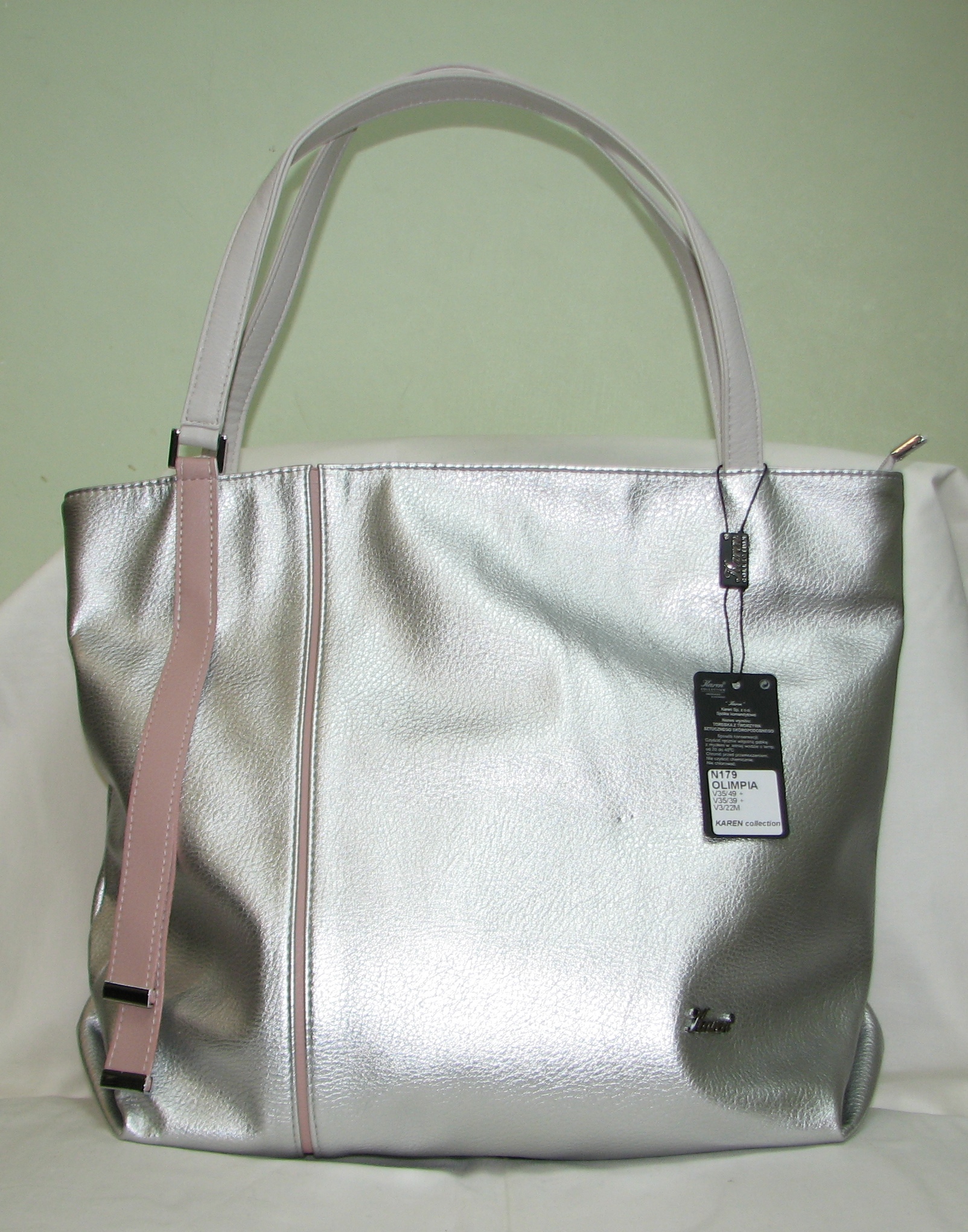 Сумка жіноча  KAREN OLIMPIA N179 silver